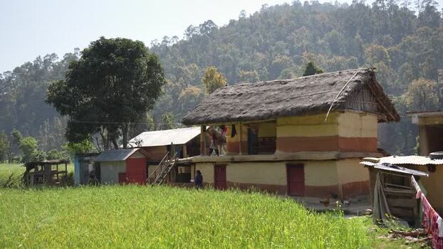 View of a traditional thatched house in rural Dhangadhi Nepal. View of a traditional thatched house in rural Dhangadhi Nepal.