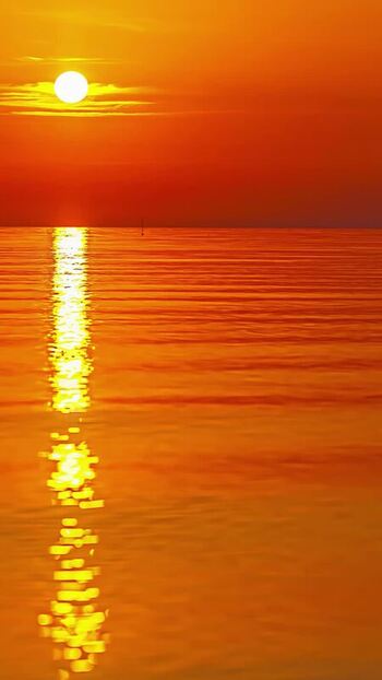 View of sunset over the Baltic Sea in Latvia. View of sunset over the Baltic Sea in Latvia.