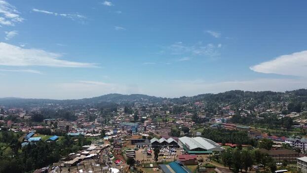 Aerial view of Kisii town Kenya. Aerial view of Kisii town Kenya.
