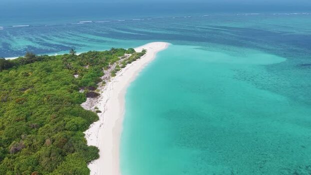 Aerial view of Vaikaramuraidhoo island in Maldives. Aerial view of Vaikaramuraidhoo island in Maldives.