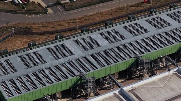 Aerial view of Google Data Centre in Cheshunt United Kingdom.