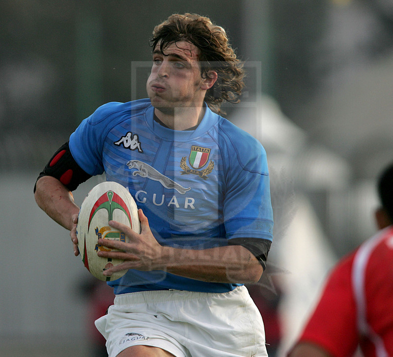 Test match 2005, Prato, stadio Chersoni 12/11/2005, Italia v Tonga, Mirco Bergamasco. Foto Daniele Resini/Fotosportit