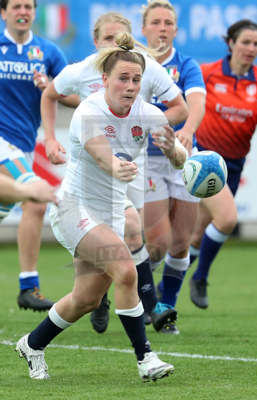 Sei Nazioni Donne 2021, Parma, stadio Lanfranchi 10/04/2021, Italia v Inghilterra, un apertura di Helena Rowland. foto Daniele Resini/Fotosportit