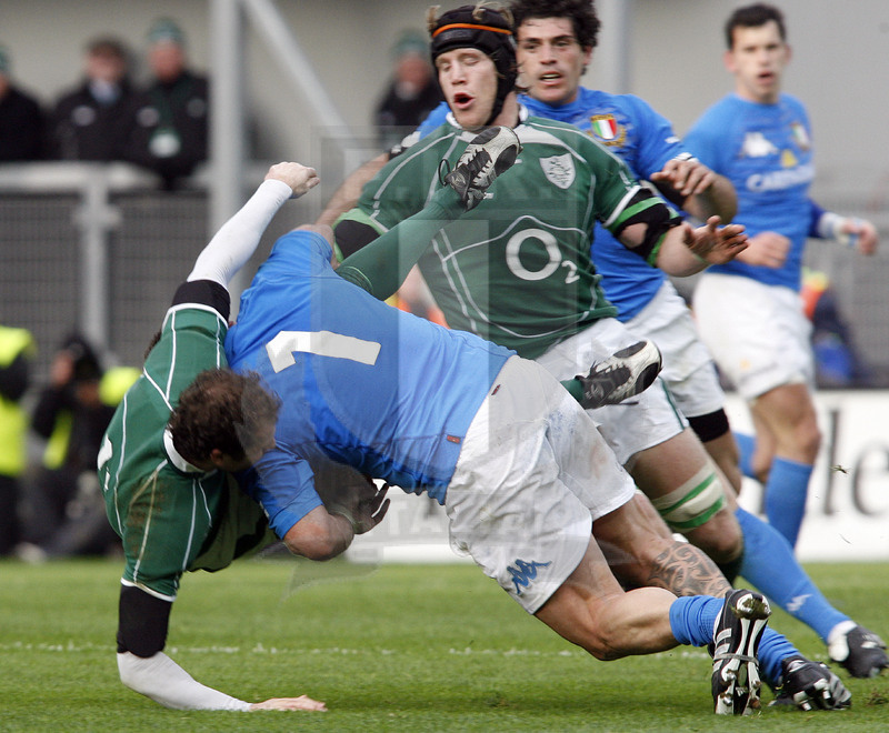 Rbs Sei Nazioni 2008, Dublino, Croke Park 02/02/2008, Irlanda v Italia, Foto Daniele Resini/Fotosportit