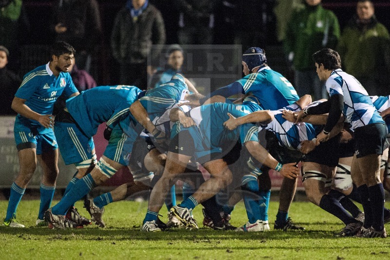 RBS 6 Nazioni 2013 Under 20, Galashiels, Netherdale 8-02-2013, Scozia U20 v Italia U20, rolling maul italiana.