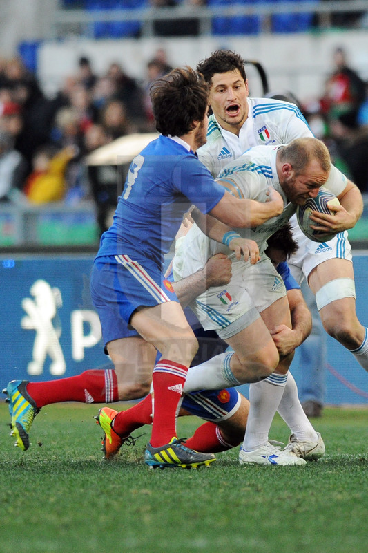 Ghiraldini attaccato da Maxime Machenaud