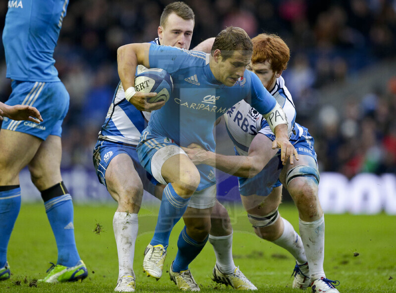 RBS 6 Nazioni 2013, Edimburgo, Murrayfield Stadium, 9-02-2013, Scozia v Italia. Tobias Botes