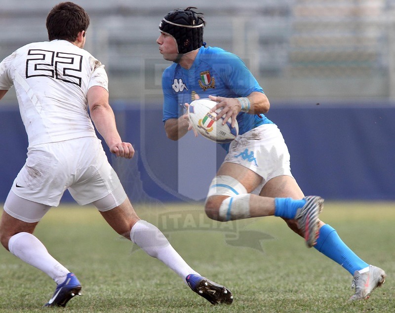 Sei Nazioni 2012, Rovigo, 2012/03/03, Italia U20 v Inghilterra U20, Guido Calabrese. Foto Daniele Resini/Fotosportit