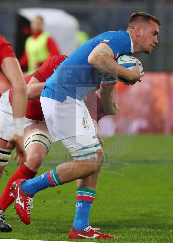 Guinness Sei Nazioni 2019, Round 2, Roma, Stadio Olimpico 09/02/2019, Italia v Galles, Federico Ruzza. Foto Daniele Resini/Fotosportit