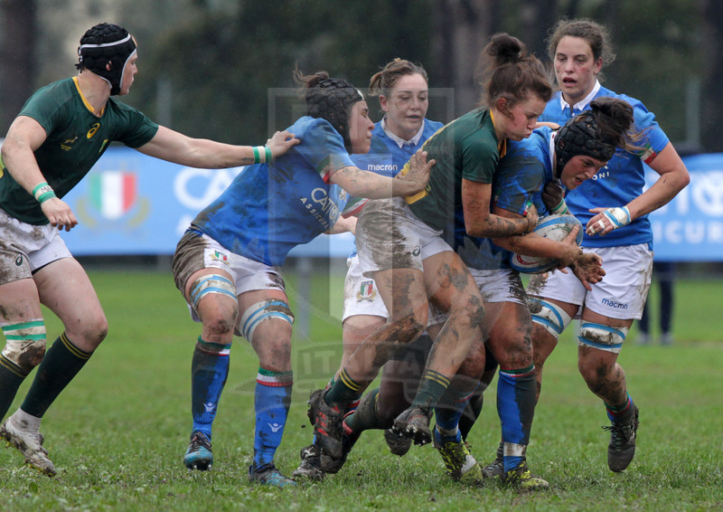 Cattolica Test Match Donne, Prato, stadio Chersoni 25/11/2018, Italia Donne v Sudafrica Donne, Melissa Bettoni non passa. Foto Daniele Resini/Fotosportit