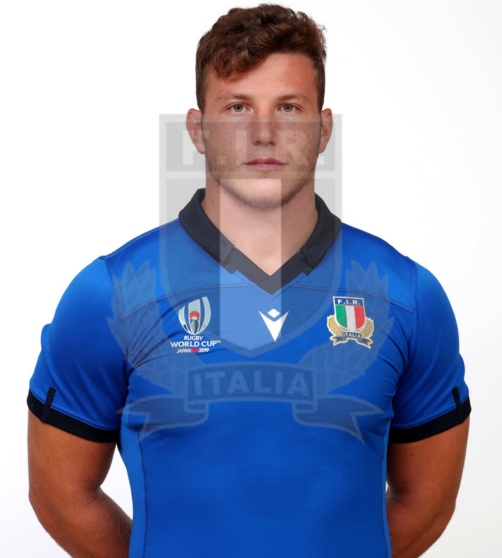 Rugby World Cup 2019, Pergine (Valsugana) 12/07/2019, raduno della Nazionale maggiore, profili individuali di atleti e staff, Giovanni Licata, Terza Linea, Zebre Rugby Club, 7 cap.