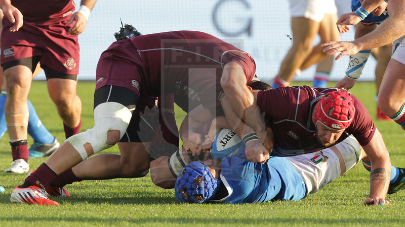 Cattolica Test Match 2018, Firenze, stadio Artemio Franchi 10/11/2018, Italia v Gorgia, Dean Budd difende palla a terra. Foto Daniele Resini/Fotosportit