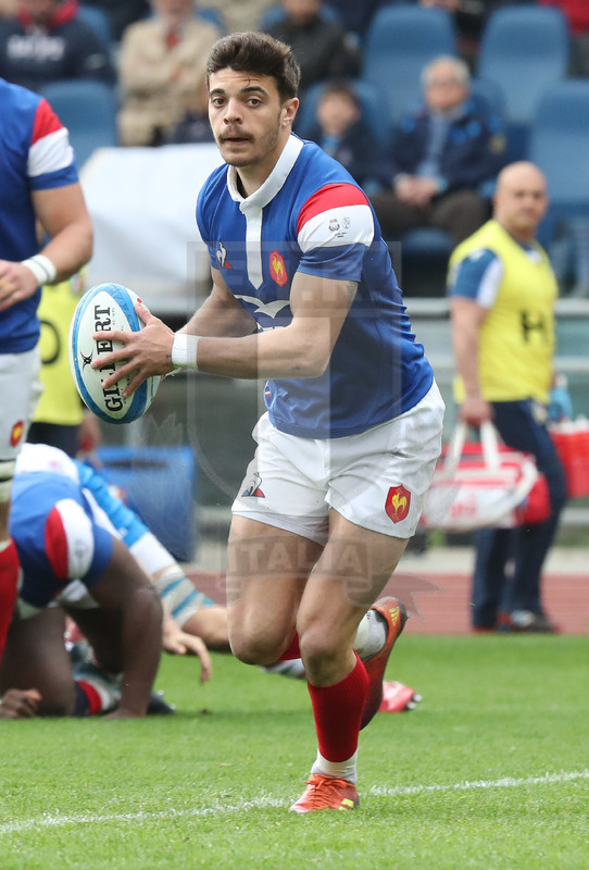 Guinness Sei Nazioni 2019, Round 5, Roma, stadio Olimpico 16/03/2019, Italia v Francia, Romain Ntamack.