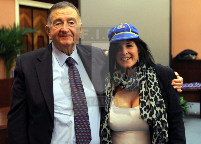 Cerimonia di consegna dei Cap alle atlete delle Nazionali femminili, Roma, salone d\