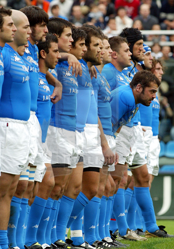 Jaguar Test match 2004, Roma, stadio Flaminio 13/11/2004, Italia v Nuova Zelanda, Azzurri all\
