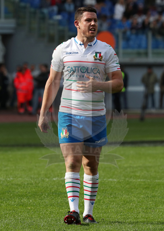 Guinness Sei Nazioni 2019, Round 5, Roma, stadio Olimpico 16/03/2019, Italia v Francia, Luca Morisi. Foto Daniele Resini/Fotosportit