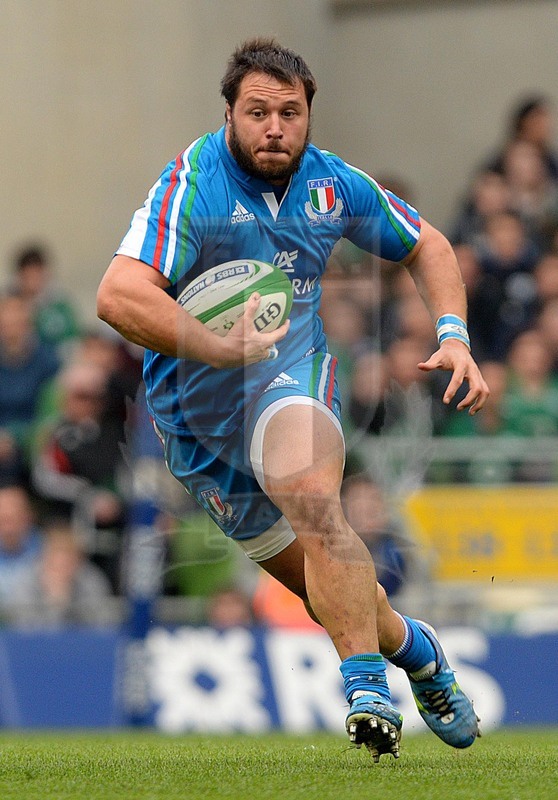 Sei Nazioni 2014, Dublino, Aviva Stadium, 08-03-2014, Irlanda v Italia, Alberto De Marchi, foto: Massimiliano Pratelli