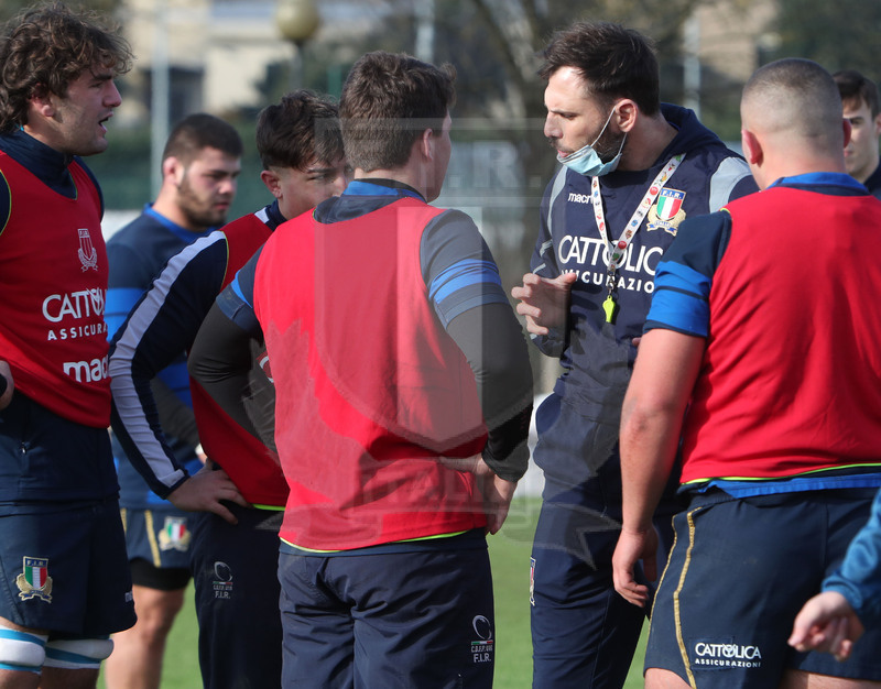 Sei Nazioni 2021, Parma, Cittadella del Rugby 12/01/2021, raduno della Nazionale U20, sessione di allenamento,