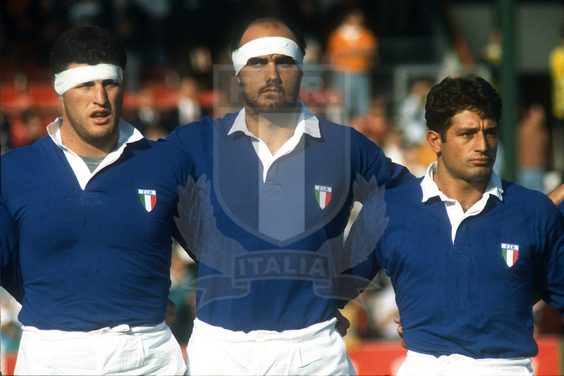 Rugby World Cup 1991, Pool 1, Leicester, Welfor Road 1310/1991, Italia v Nuova Zelanda, Azzurri all\