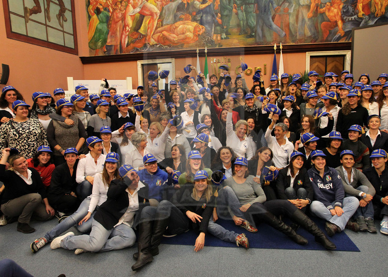 Cerimonia di consegna dei Cap alle atlete delle Nazionali femminili, Roma, salone d\