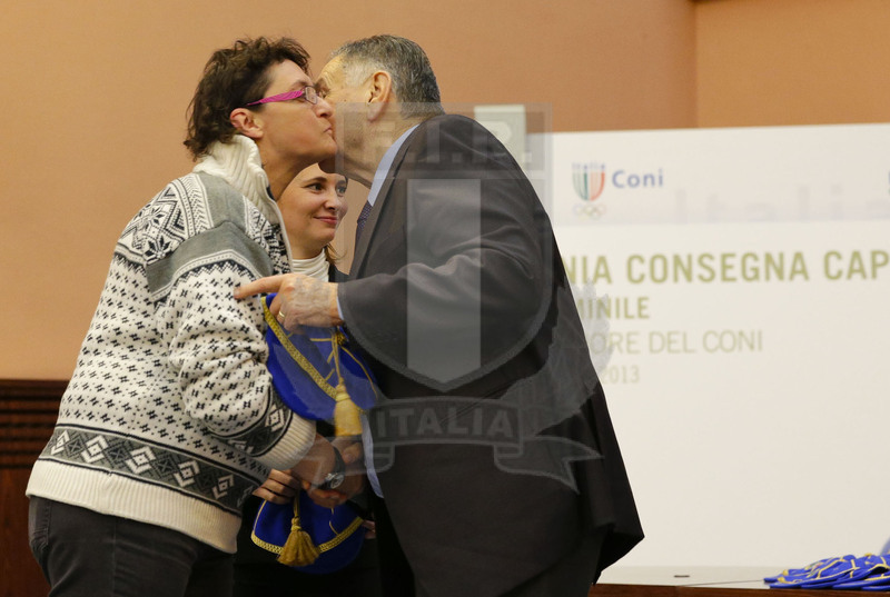 Cerimonia di consegna dei Cap alle atlete delle Nazionali femminili, Roma, salone d\