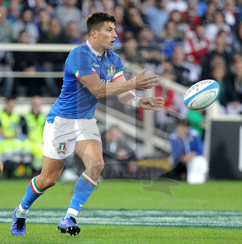 Cattolica Test Match 2018, Firenze, stadio Artemio Franchi 10/11/2018, Italia v Gorgia, Tommaso Allan muove palla Foto Daniele Resini/Fotosportit