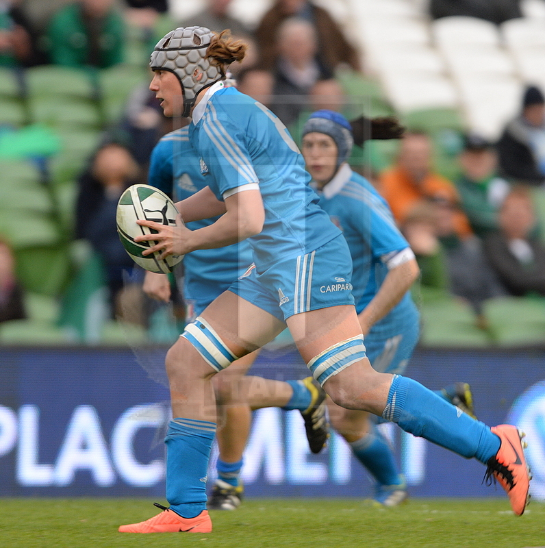 Sei Nazioni femminile 2014, Dublino, Aviva Stadium, 08-03-2014, Irlanda v Italia, Silvia Gaudino, foto: Massimiliano Pratelli