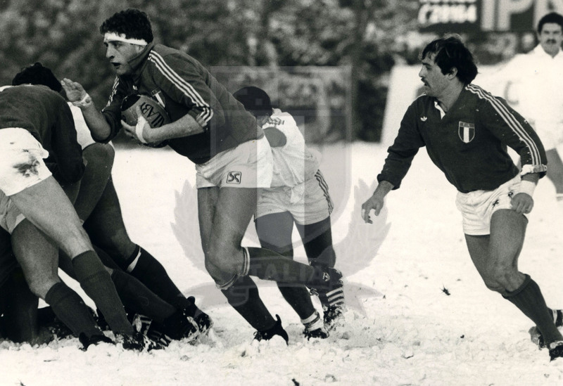 Coppa Europa Fira 1986, Rovigo, stadio Battaglini 08/02/1986, Italia v Tunisia,