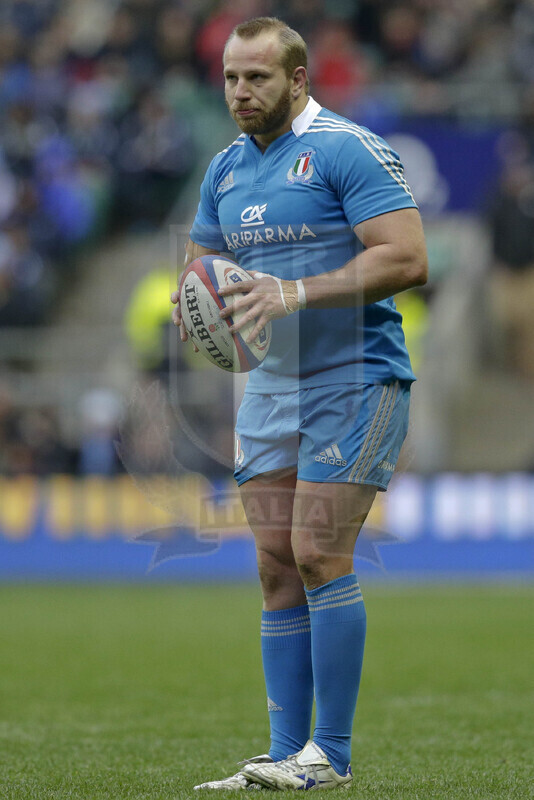 RBS 6 Nazioni 2013, Londra, Twickenham Stadium, 10-03-2013, Inghilterra v Italia. Leonardo Ghiraldini