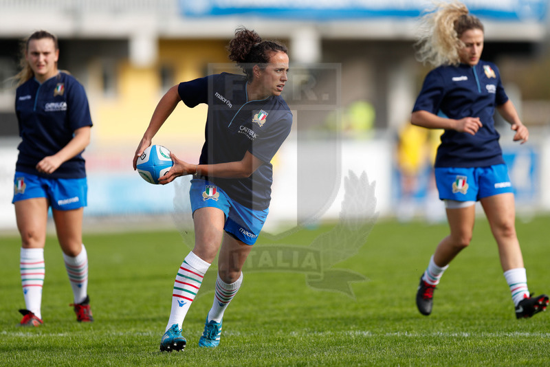 Test Match Donne Novembre 2018, Calvisano (BS), Pata Stadium, 4-11-2018, Italia Femminile v Scozia Femminile. Manuela Furlan durante il warm-up. Foto: Roberto Bregani/Fotosportit