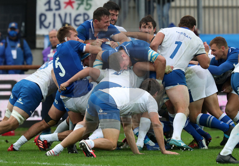 Autumn Nations Series 2021, Parma, stadio Lanfranchi 20/11/2021, Itallia v Uruguay, Ruzza, Steyn e Negri guidano un drive azzurro. Foto Daniele Resini/Fotosportit