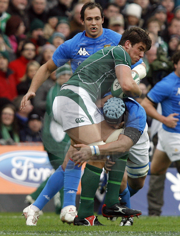 Rbs Sei Nazioni 2008, Dublino, Croke Park 02/02/2008, Irlanda v Italia, Foto Daniele Resini/Fotosportit