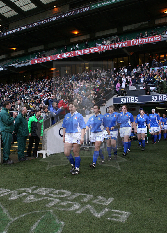 Sei Nazioni Donne 2007, Londra, Twickenham 10/02/2007, Inghilterra Donne v Italia Donne, la capitana Licia Stefan guida le Azzurre all\