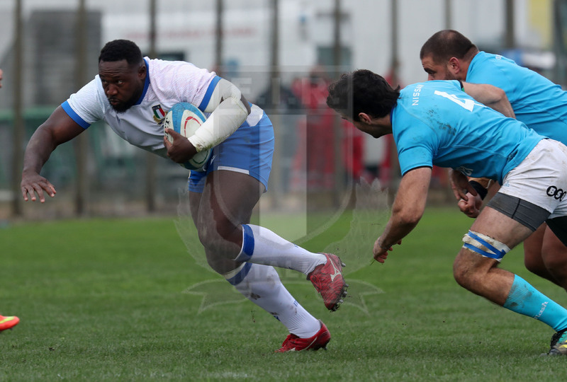 Nazionale A, Test Match 2021, Padova, stadio Plebiscito 14/11/2021, Italia A v Uruguay, un break di Cherif Traore. Foto Daniele Resini/Fotosportit