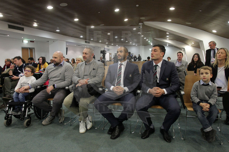 Roma, Stadio Olimpico 09/02/2019, conferenza stampa di presentazione e sigla dell’accordo Fir-Telethon,
