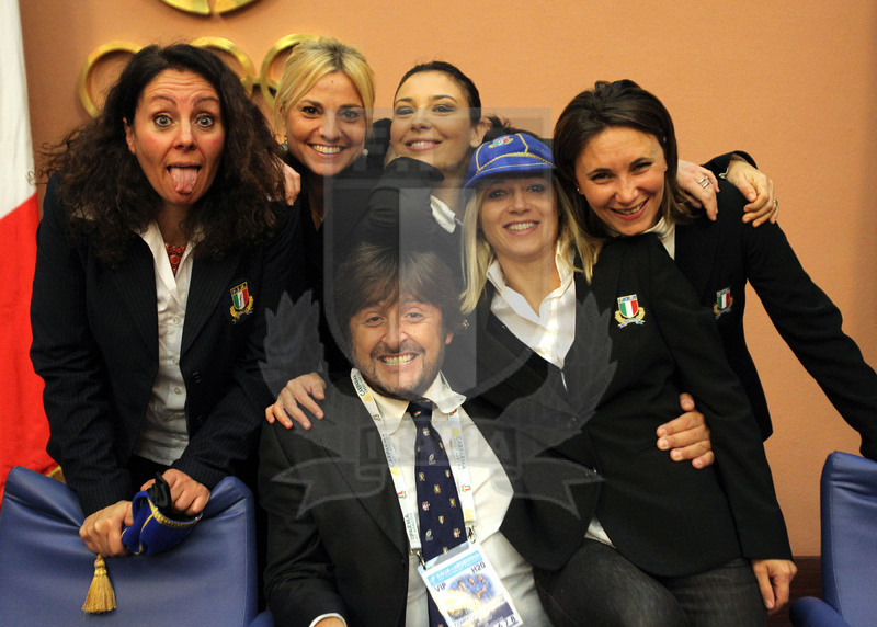 Cerimonia di consegna dei Cap alle atlete delle Nazionali femminili, Roma, salone d\