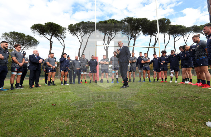 Autumn Nations Cup, Italia v Nuova Zelanda, Roma, Centro Coni Giulio Onesti 05/11/2021, team run della Nazionale Maggiore,