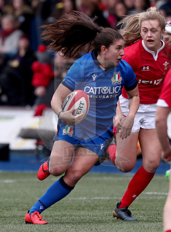 Guinness Sei Nazioni Donne 2020, Cardiff, Arms Park 02/02/2020 Galles Donne v Italia Donne, Maria Magatti. Daniele Resini/Fotosportit