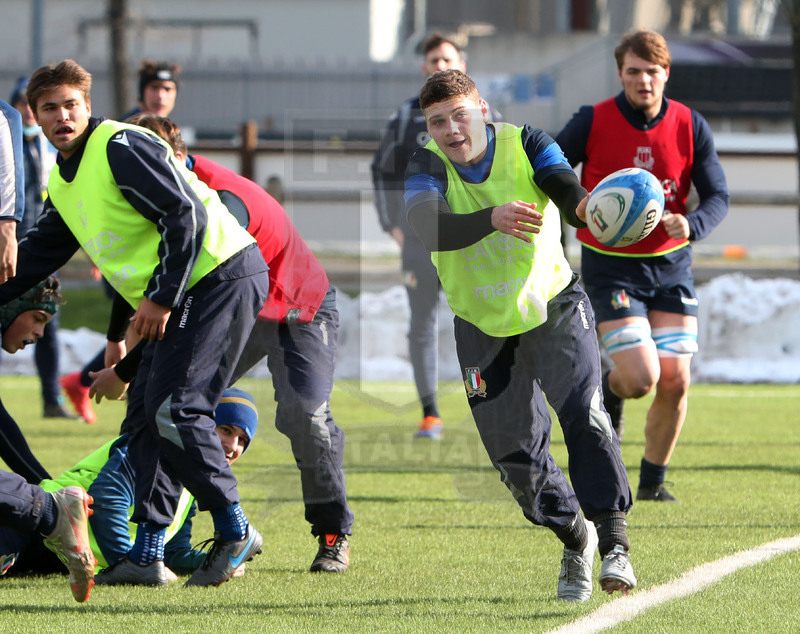 Sei Nazioni 2021, Parma, Cittadella del Rugby 12/01/2021, raduno della Nazionale U20, sessione di allenamento, un\