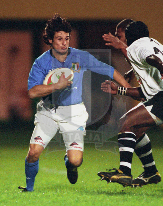 Jaguar Test Match 2001, Treviso, stadio Monigo 10/11/2001, Italia v Fiji, Massimiliano Perziano. Foto Daniele Resini/Fotosportit
