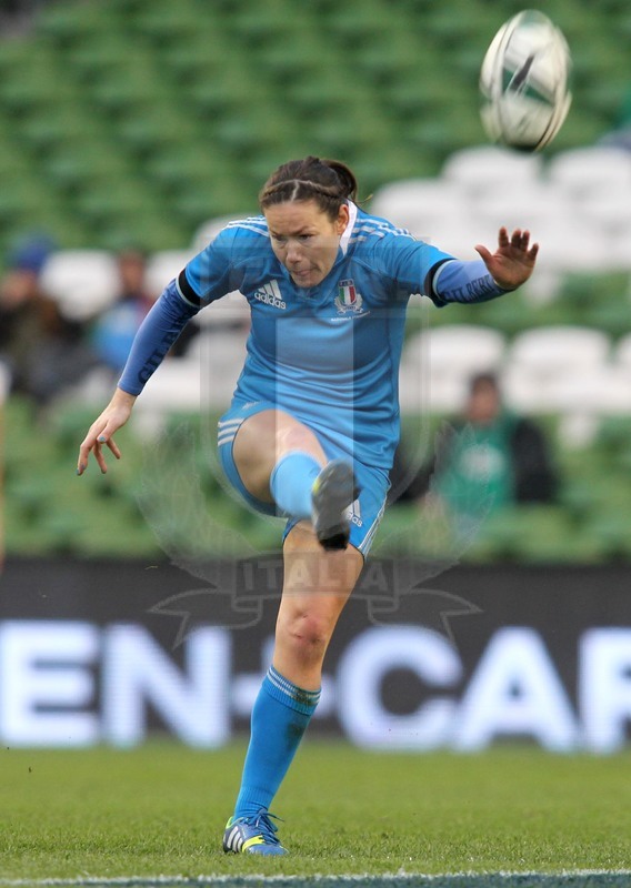 Rbs Sei Nazioni Donne 2014, Dublino, Aviva Stadium, 08/03/2014, Italia v Irlanda, Veronica Schiavon. Foto Daniele Resini/Fotosportit