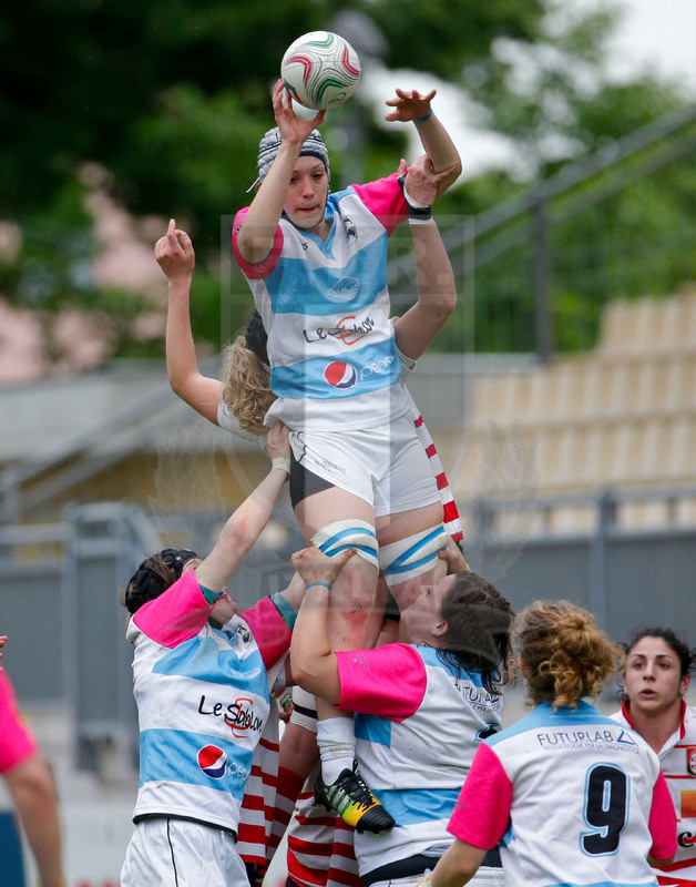 Finale Campionato Serie A Femminile Rugby 2014-2015, Parma, Stadio Lanfranchi, 23-05-2015, Monza Rugby 1949 v Valsugana Rugby Padova. Alessia Giordano in touche. Foto Roberto Bregani.