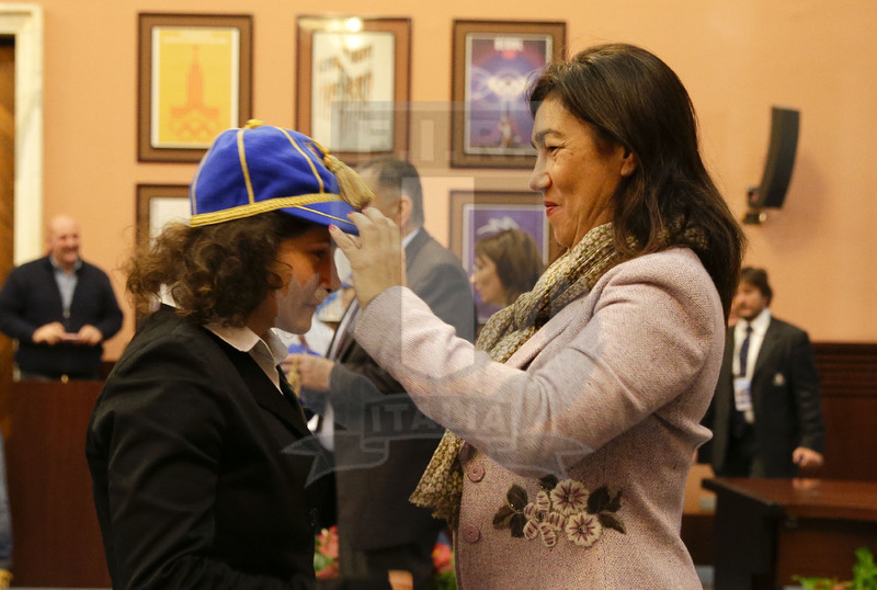 Cerimonia di consegna dei Cap alle atlete delle Nazionali femminili, Roma, salone d\