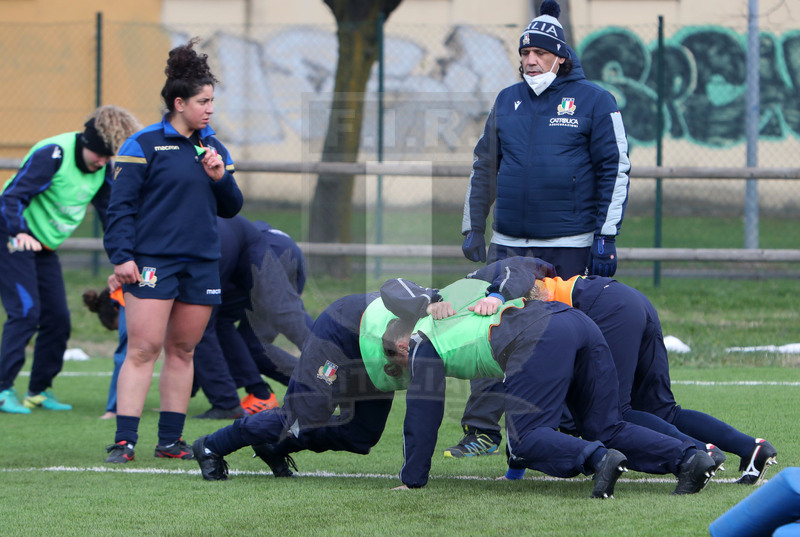 Guinness Sei Nazioni 2021, Parma, Cittadella del Rugby 09/01/2021, raduno Nazionale Donne, sessione di allenamento, Foto Daniele Resini/Fotosportit