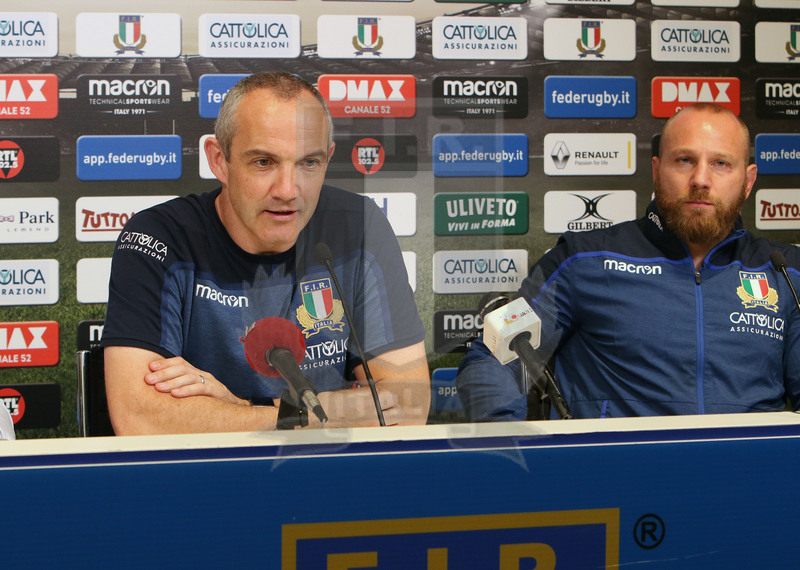Cattolica Test Match 2018, Firenze, stadio Artemio Franchi 10/11/2018, Italia v Gorgia, conferenza stampa a fine match, Foto Daniele Resini