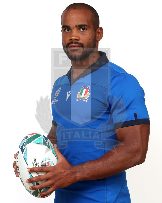 Rugby World Cup 2019, Pergine (Valsugana) 12/07/2019, raduno della Nazionale maggiore, profili individuali di atleti e staff, Maxime Mbandà, Terza Linea, Zebre Rugby Club, 16 cap.