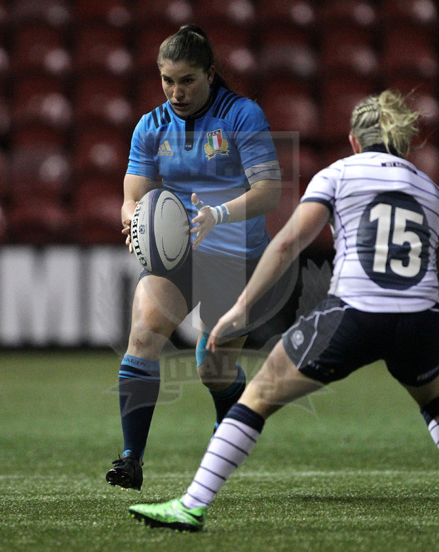 RBS Sei Nazioni 2017, Cumbernauld, Broadwood Stadium 17/03/2017 Scozia Donne v Italia Donne, Maria Magatti. Foto Daniele Resini/Fotosportit