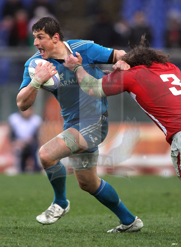 Sei Nazioni 2013, Roma, stadio Olimpico 23/02/2013, Italia v Galles, Alessandro Zanni.