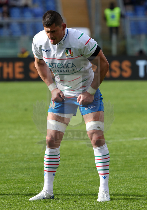 Guinness Sei Nazioni 2019, Round 5, Roma, stadio Olimpico 16/03/2019, Italia v Francia, Alessandro Zanni. Foto Daniele Resini/Fotosportit