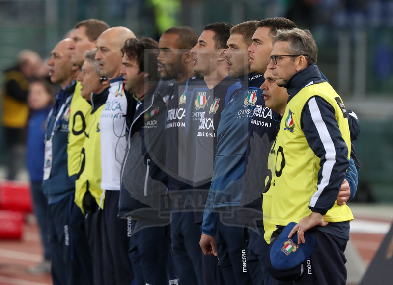 Guinness Sei Nazioni 2019, Round 2, Roma, Stadio Olimpico 09/02/2019, Italia v Galles, staff e Azzurri all\